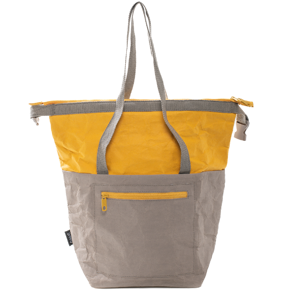 Borsa termica con manici, tasca anteriore e zip, esterno in kraft paper e interno in PEVA/EVA 24 x 15 x h 40 cm - 12 l - Subway