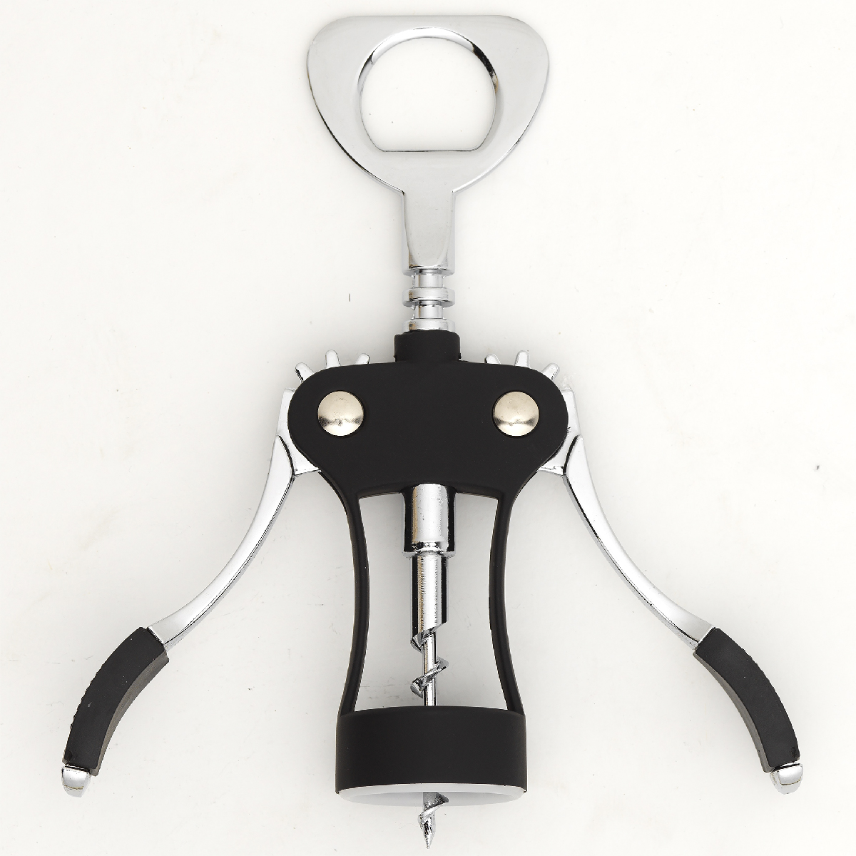 Cavatappi a farfalla in metallo e plastica - Wine&co