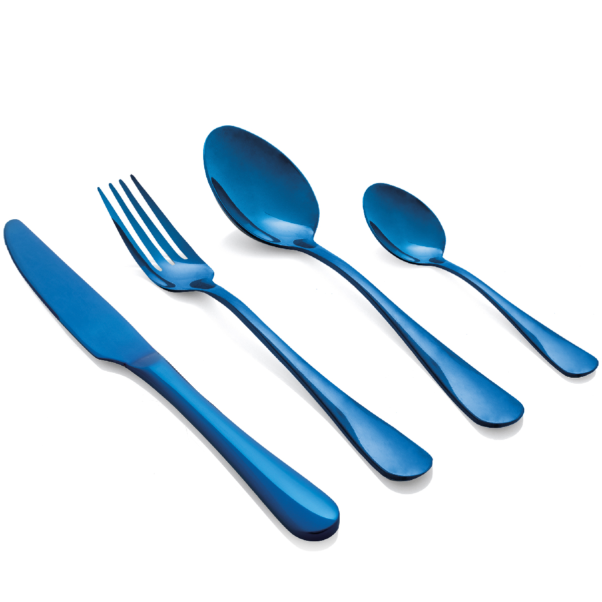 Set posate tavola 24 pz in acciaio PVD lucido - Gourmet