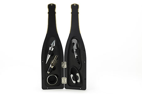 Set 5 accessori vino confezione champagne - Cheers