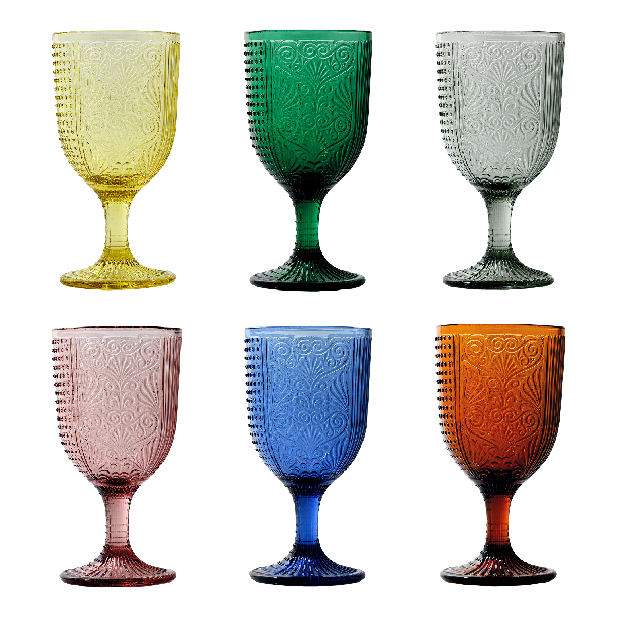 Set 6 calici vino 350 ml Arlecchino - Miba