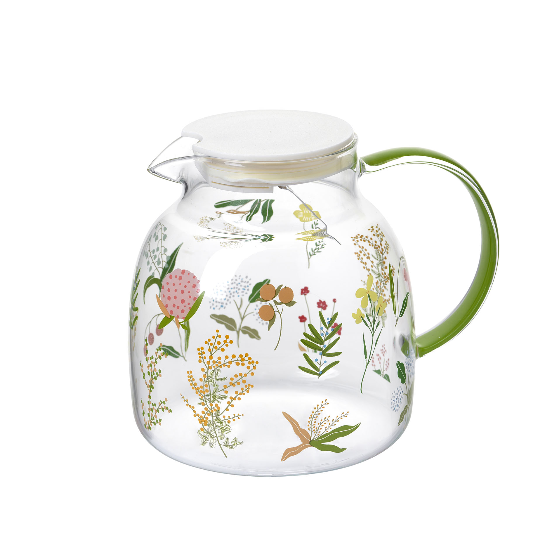 Caraffa con coperchio e filtro in metallo h 15,5 cm – 1,3 l - Bucolic