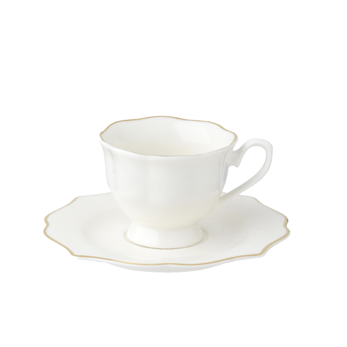 Tazza caffè con piattino - confezione 6 pz - 100 ml - Burano