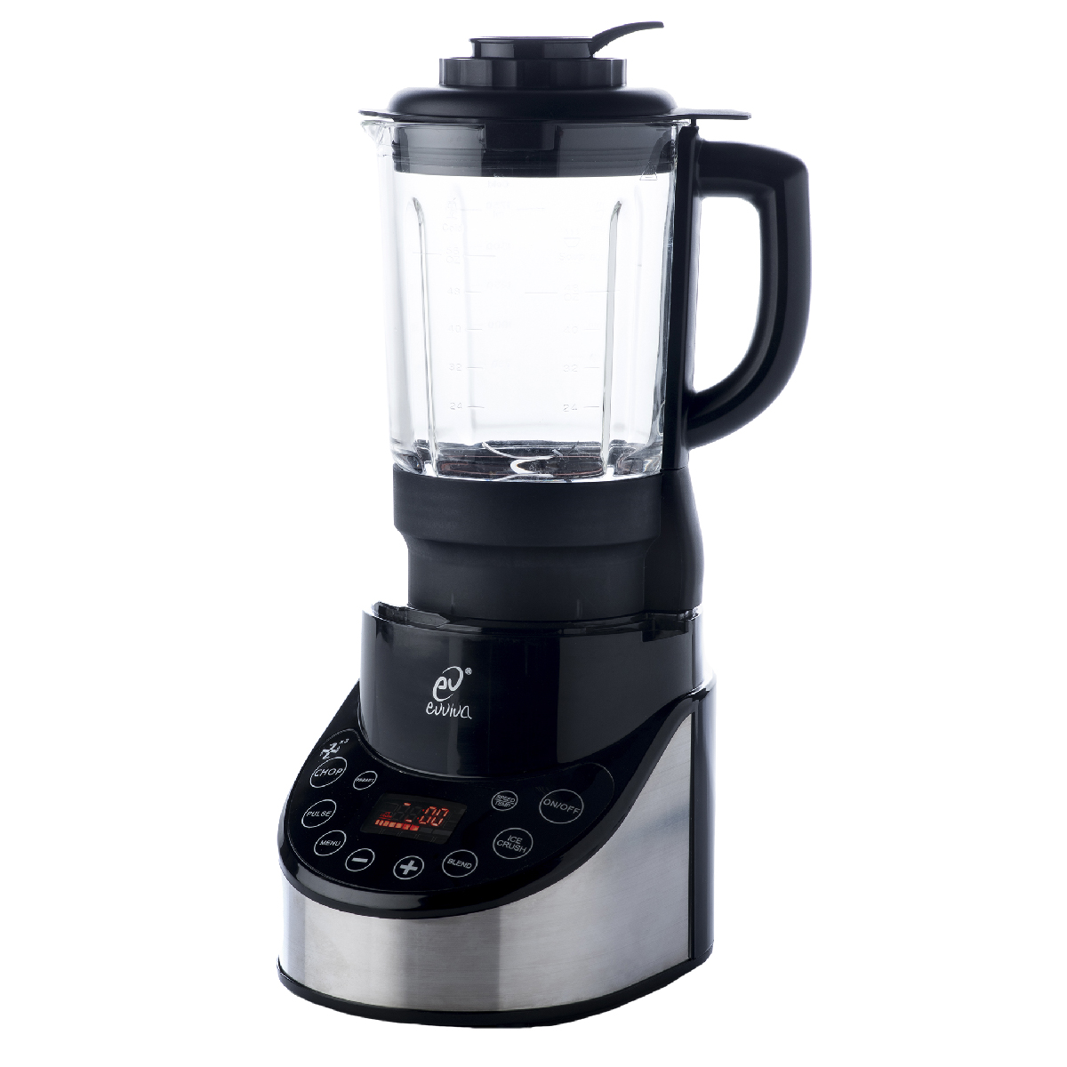 Soup maker/robot da cucina multifunzionale 500-900 W, glass e ABS, 24 x 18 x h 45 cm - Evviva