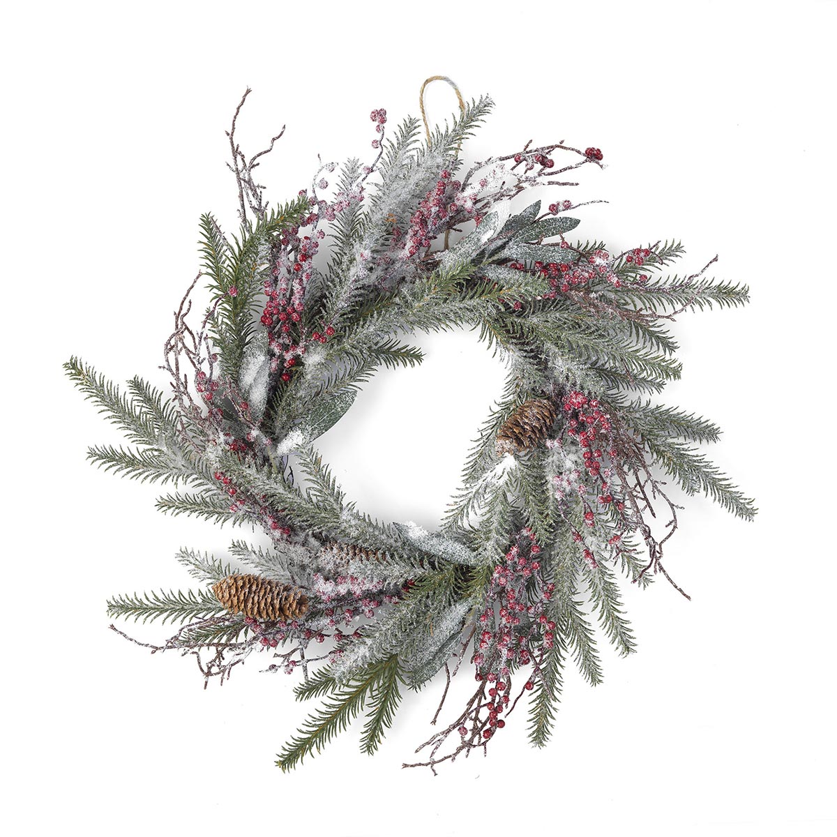 Decorazione Ghirlanda con bacche rosse Ø 50 cm - Decor