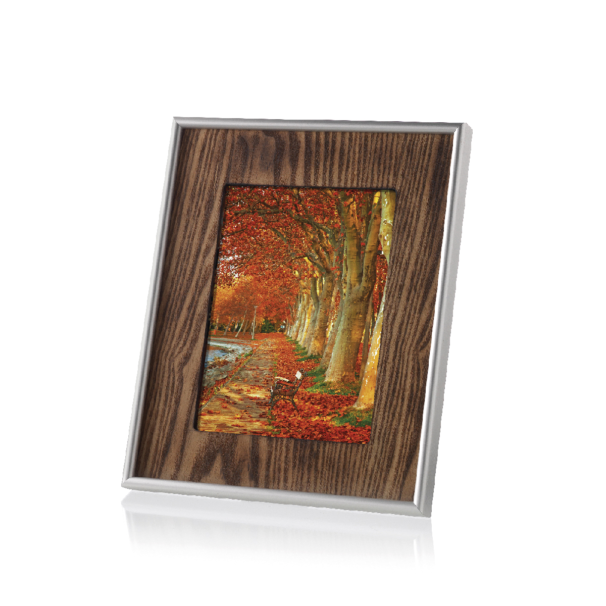 Porta foto in legno e metallo - Cornici