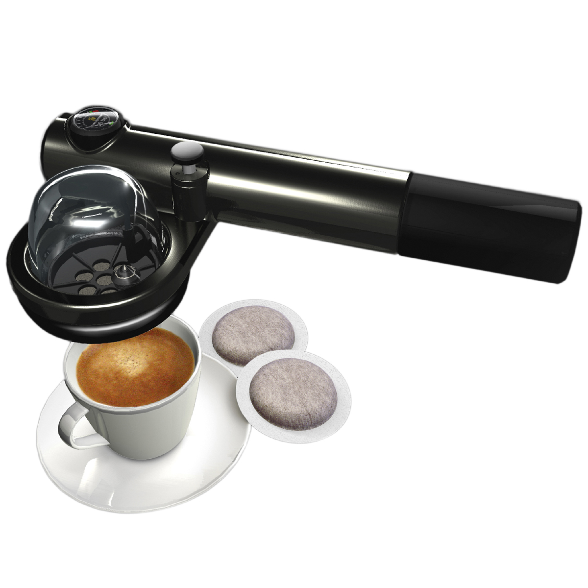 Macchina per caffè espresso portatile in ABS e acciaio 22 x 10 x 7 cm - Coffee lovers