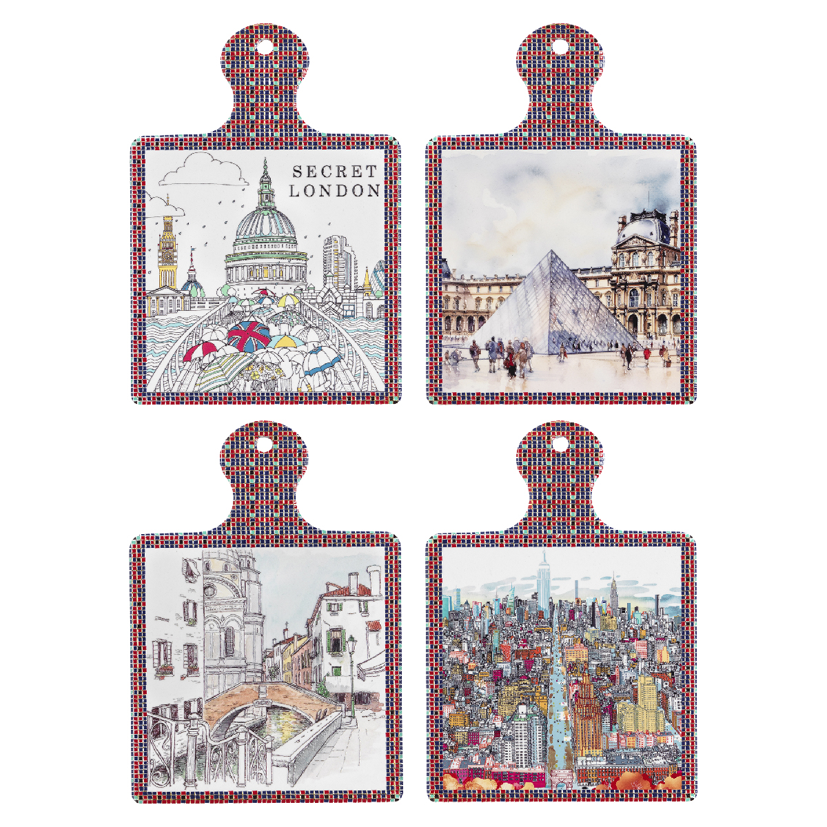 Sottopentola con manico 17 x 24 cm - Maiolica