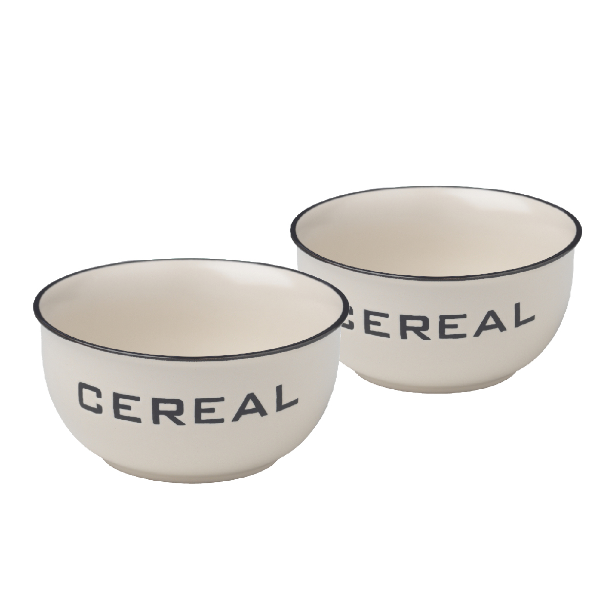 Set 2 boli cereali Ø 13,5 x h 7 cm - Vintage