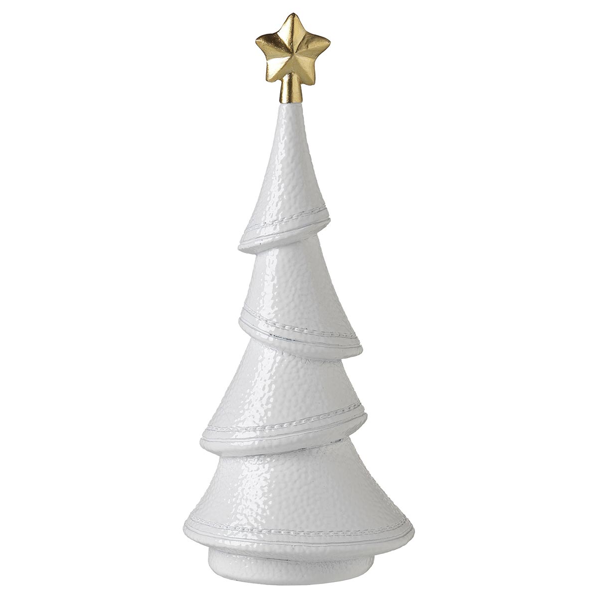 Albero di Natale in poliresina con finitura effetto pelle • 10 x 8 x h 25 cm - Noel En Cuir