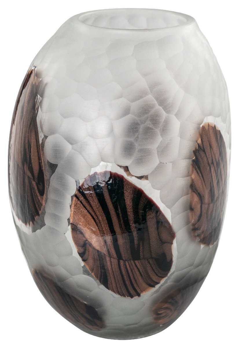 Vaso in vetro Maculato ø 19,5 x h 37 cm - Shell