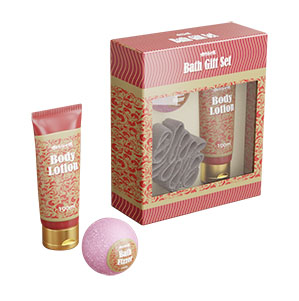 Set bagno con crema mani da 100 ml, bath freezer 90 gr e spugna. - Ortisei
