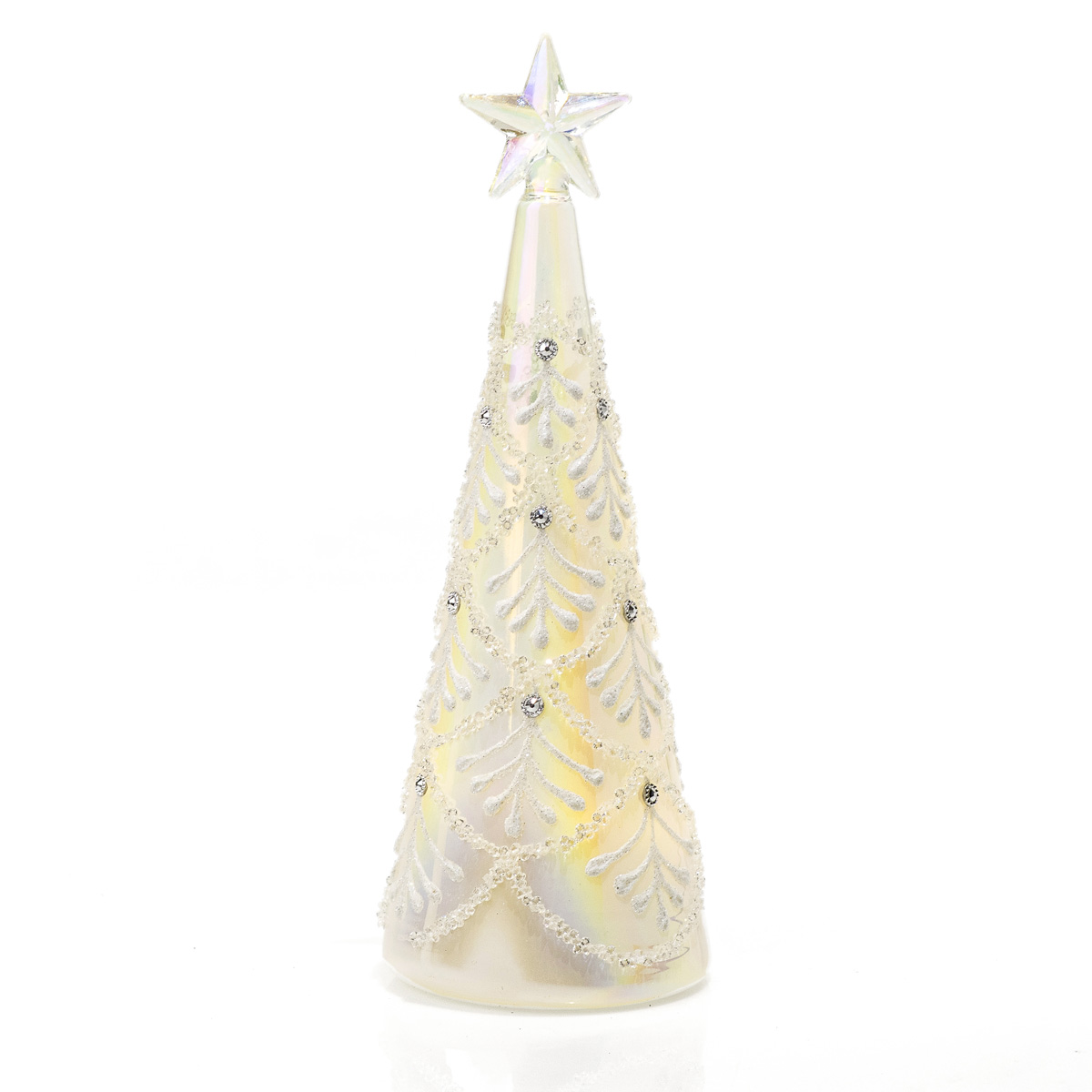 Decorazione in vetro con LED  Ø 8 x h 24 cm - Ginevra
