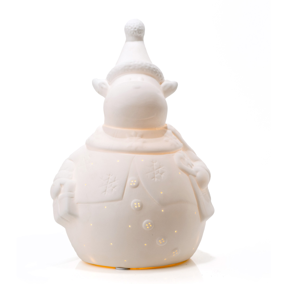 Lampada in cermaica a forma di alce natalizia Ø 16 x h 25 cm - 40W - Oslo