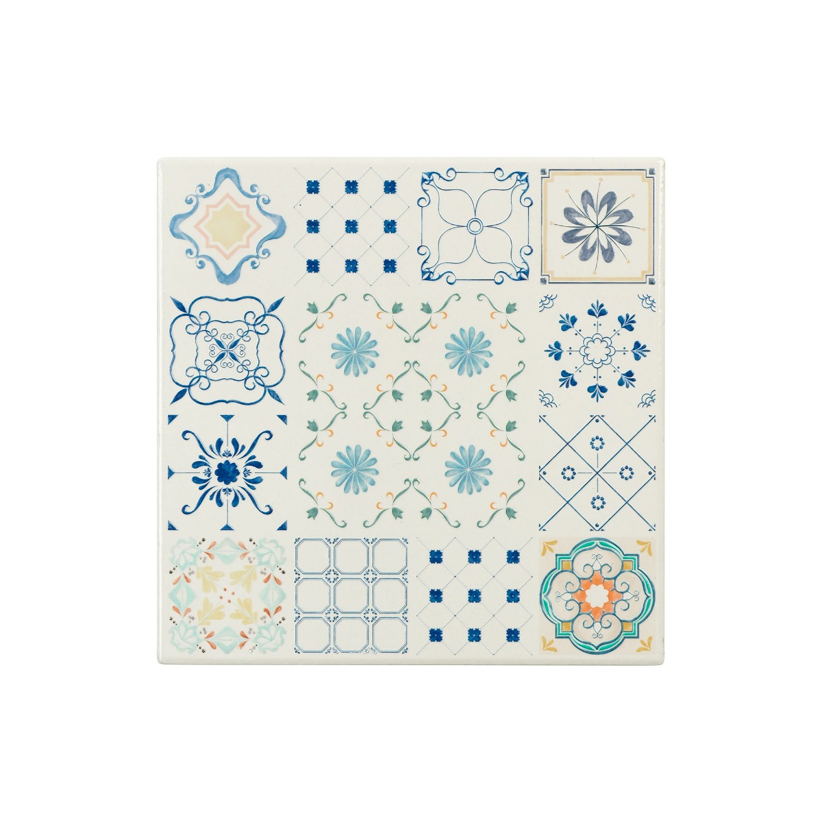 Sottopentola maiolica 16 x 16 cm - Maiolica