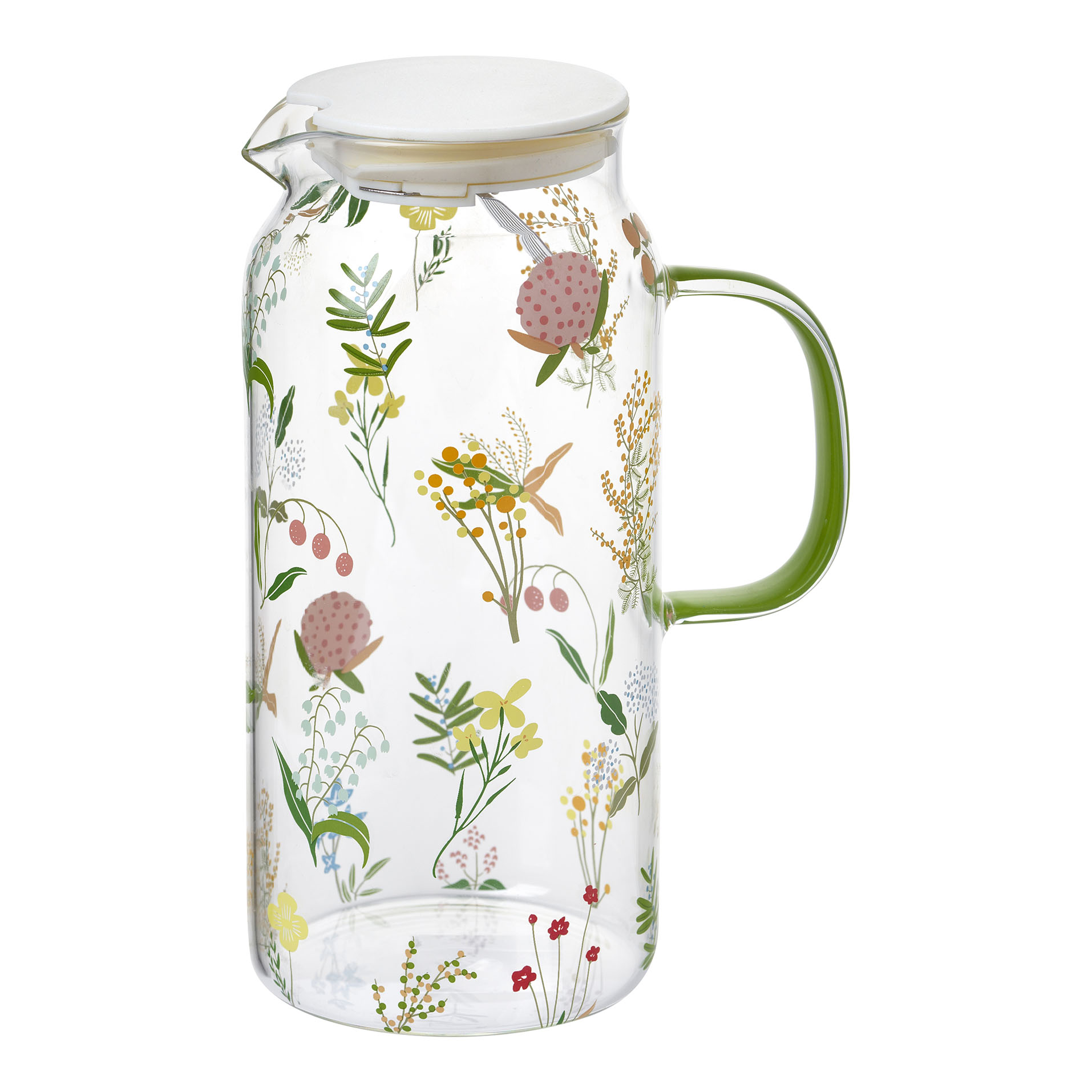 Caraffa con coperchio e filtro in metallo h 23 cm – 1,3 l - Bucolic