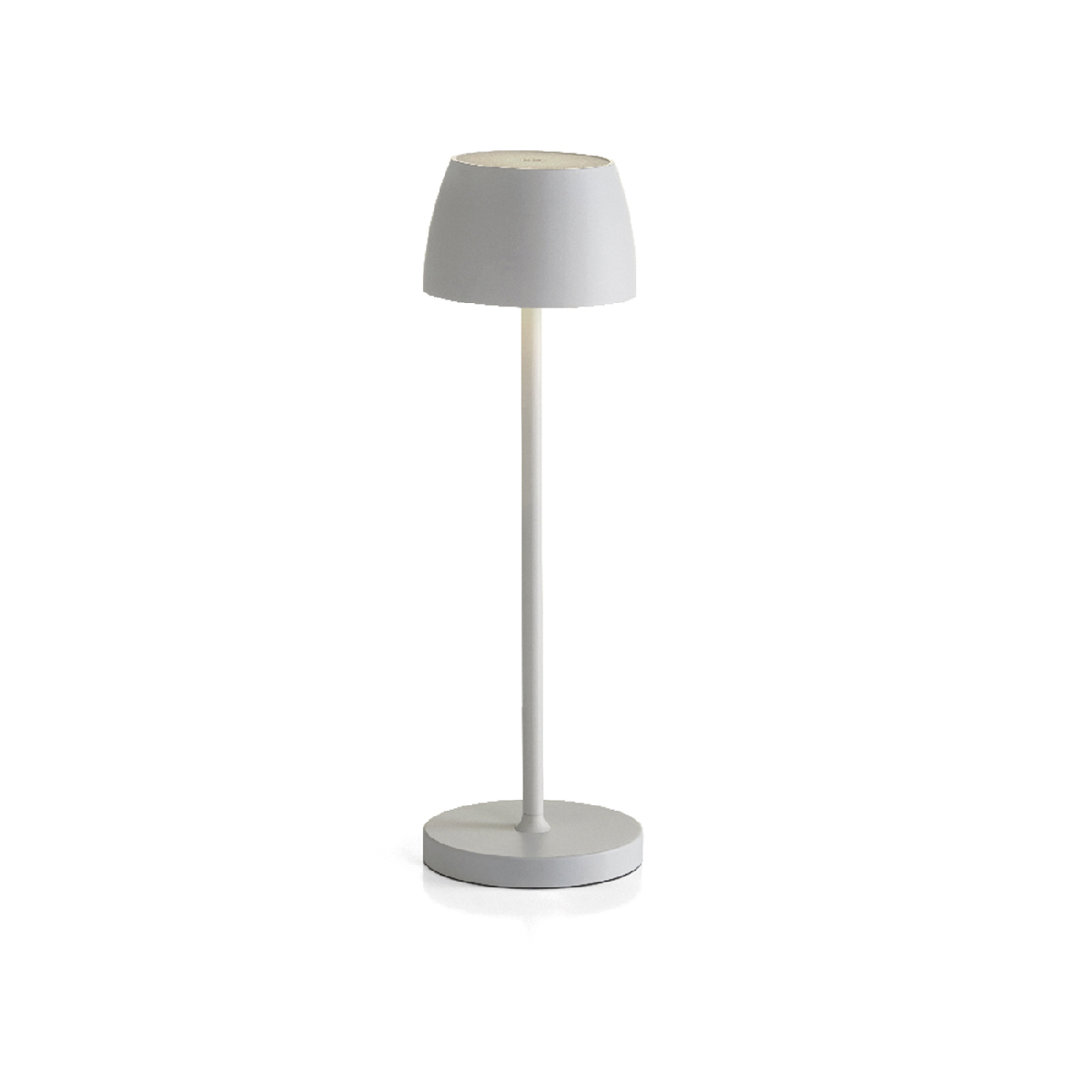 Lampada da tavolo a LED in alluminio, ricarica USB, h 35 cm - Evviva