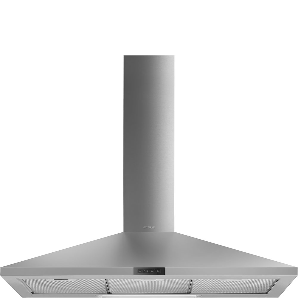 Cappa cucina a muro aspirante Smeg 90 CM 180W D INOX LUCE LED KDE900EX