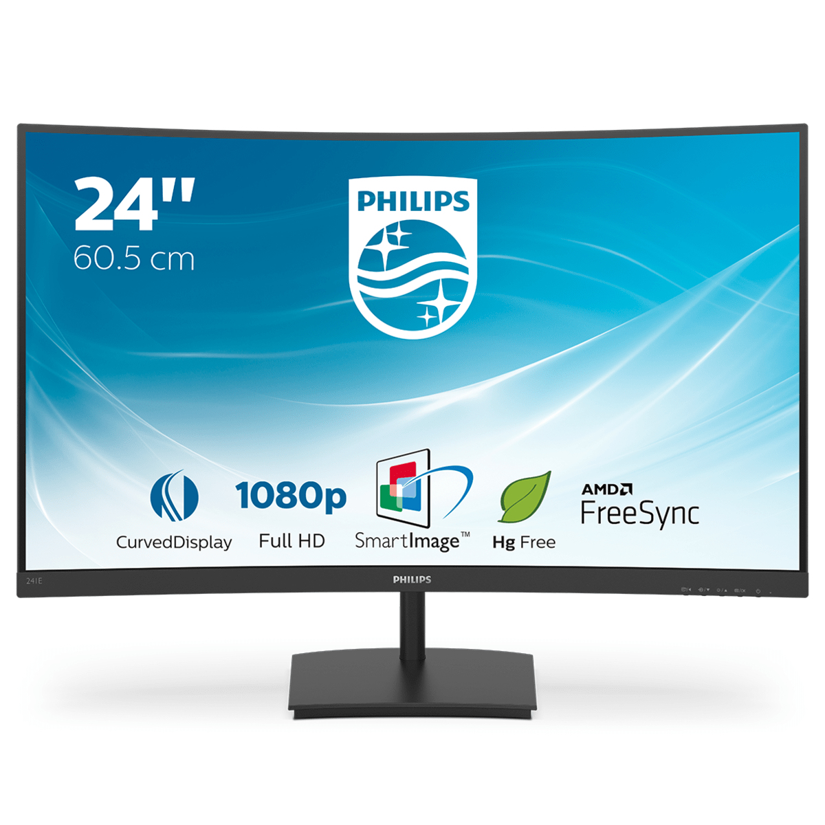 PHILIPS MONITOR 24" LED FULL HDCURVO VGA/HDMI 241E1SC