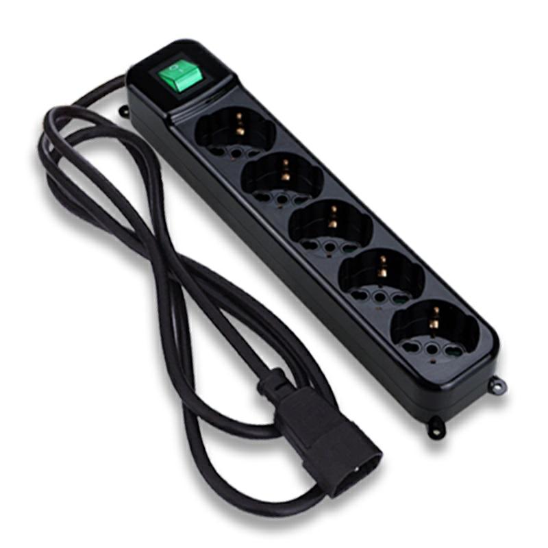 TECNOWARE MULTIPRESA PER UPS IEC 5POSTI SCHUKO/ITA 10A NERO FMP5IECIG