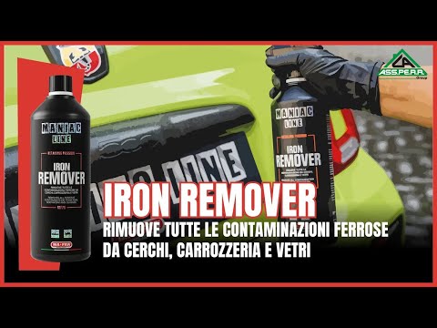 Video Iron remover per cerchi auto 1 litro - Maniac Line