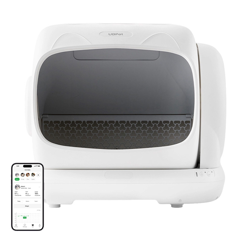 UBPet C41 Lettiera Autopulente Intelligente per Gatti - Design Moderno, Controllo Odori, Silenziosa, Grande Capacità