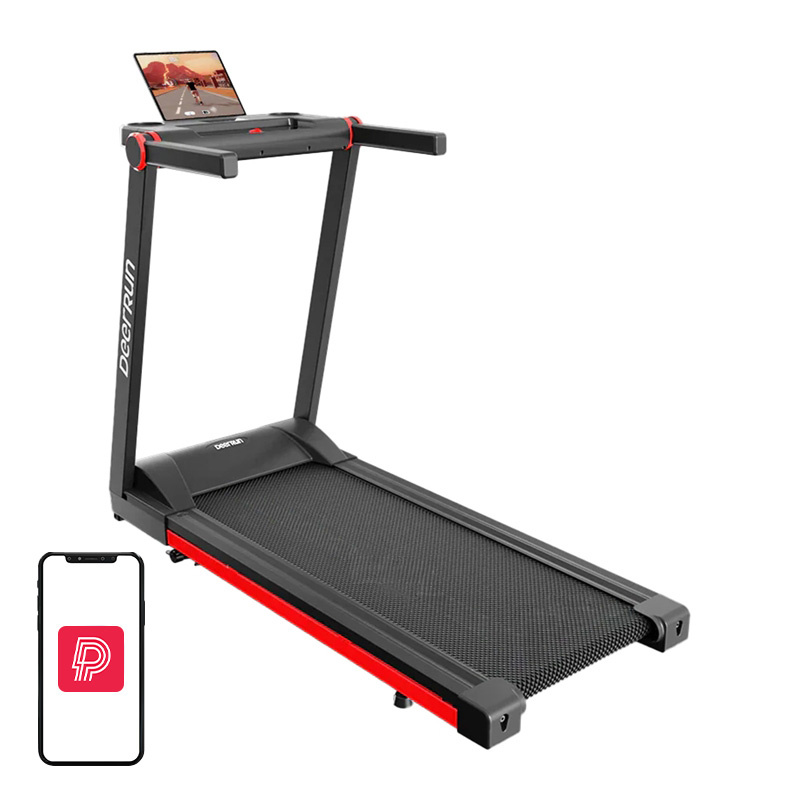 Tapis roulant elettrico pieghevole DeerRun A1 Pro (nero e rosso)