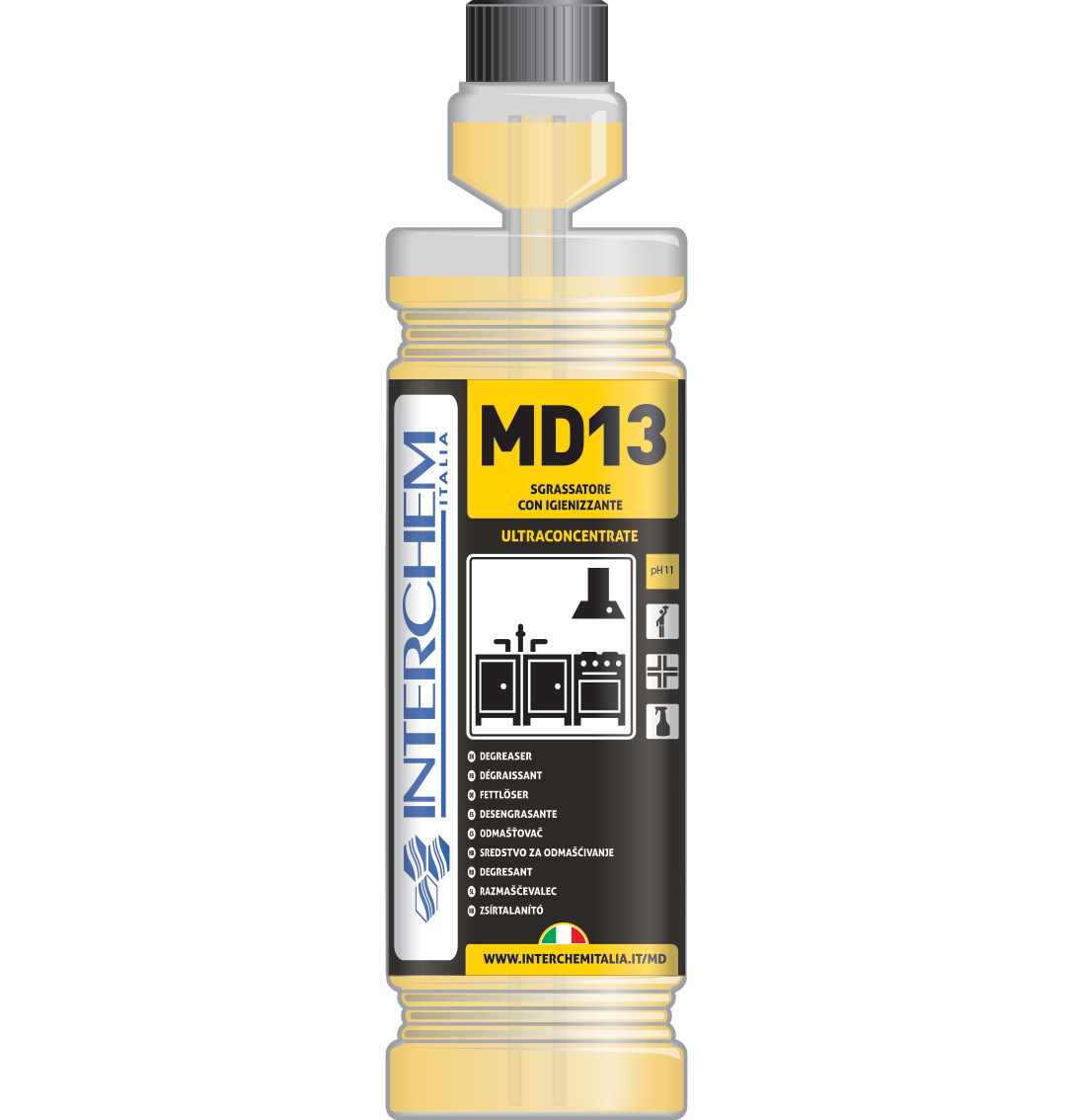 MD13 Detergente sgrassatore. Ultraconcentrato lt. 1