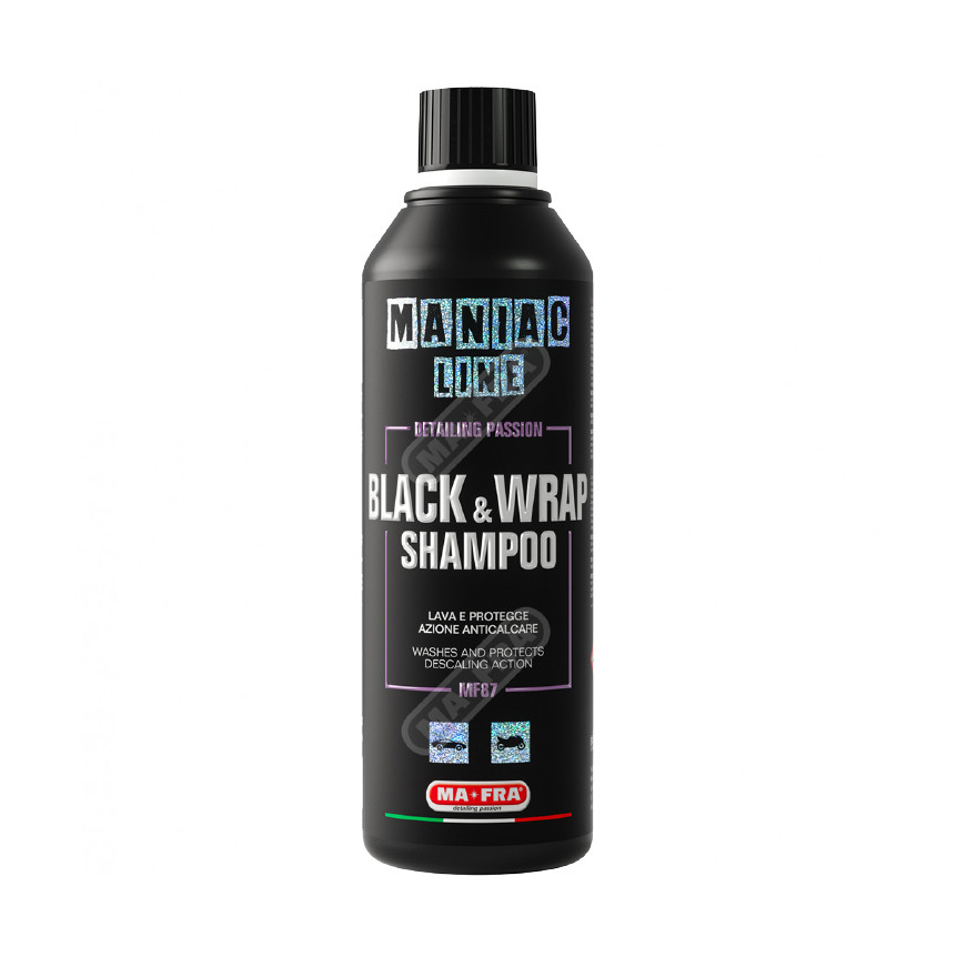 Shampoo auto 2in1 Black e Wrap 500 ml - Maniac Line