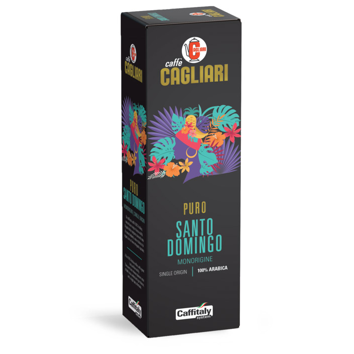 Capsule Caffitaly Monorigine Santo Domingo Cagliari 100% arabica box 10 capsule