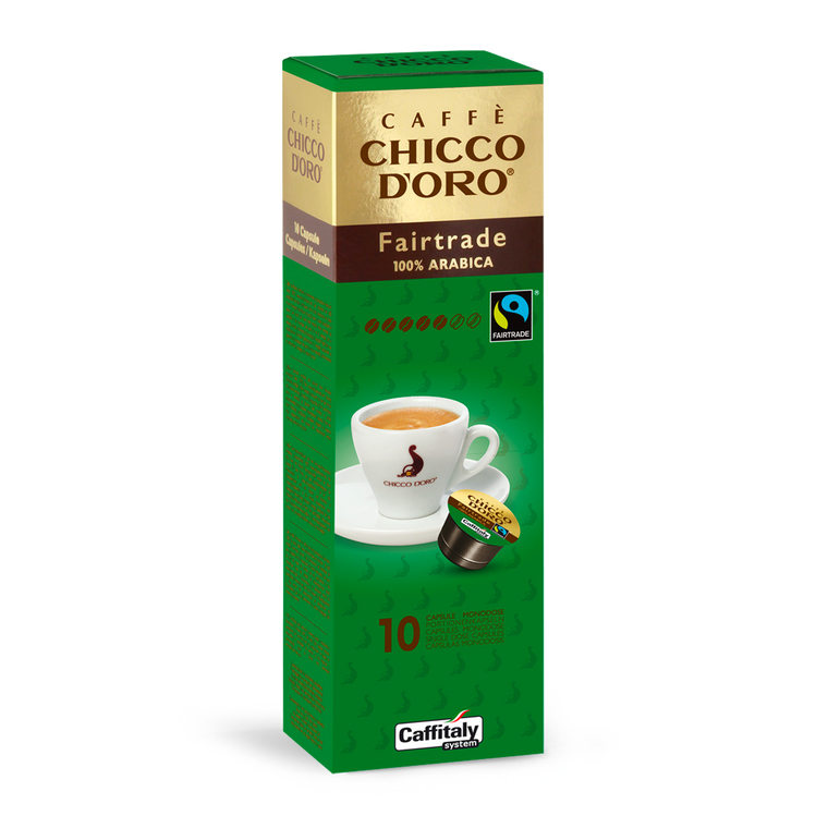 Caffè Chicco d'oro Fairtrade 100% arabica 10 capsule