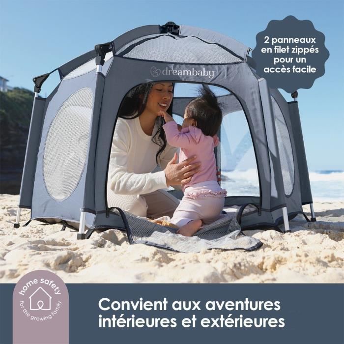 Adventure Parc Pop-Up - DREAMBABY - Tessuto con borsa per il trasporto - Coperture anti UV (uso esterno) - � 1,3 m - H1 m