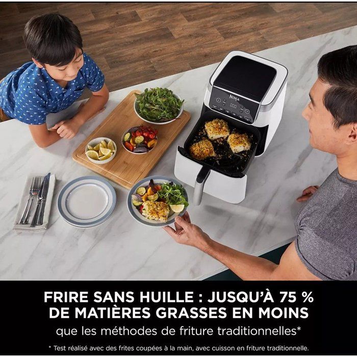 Friggitrice ad aria NINJA - Foodi Max AF180EU - Capacit� 6,2 l - 2000 W - Bianco