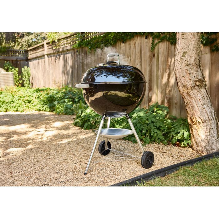 Barbecue a carbone Weber Compact Kettle - �57 cm - Acciaio smaltato - Presa d'aria - 9 coperti - Nero