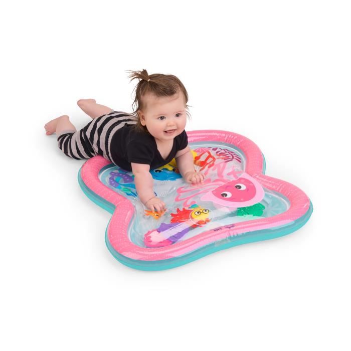 BABY EINSTEIN - JANET - Grande tappeto acquatico per bambine, gioco sensoriale e di sviluppo, gonfiabile, facile da pulire, pieghevole, 0M+