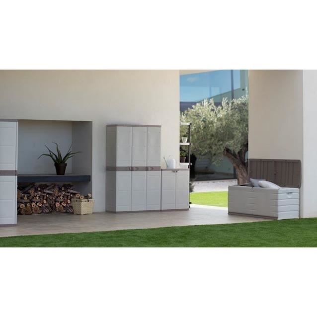 scatola di immagazzinaggio beige 190L