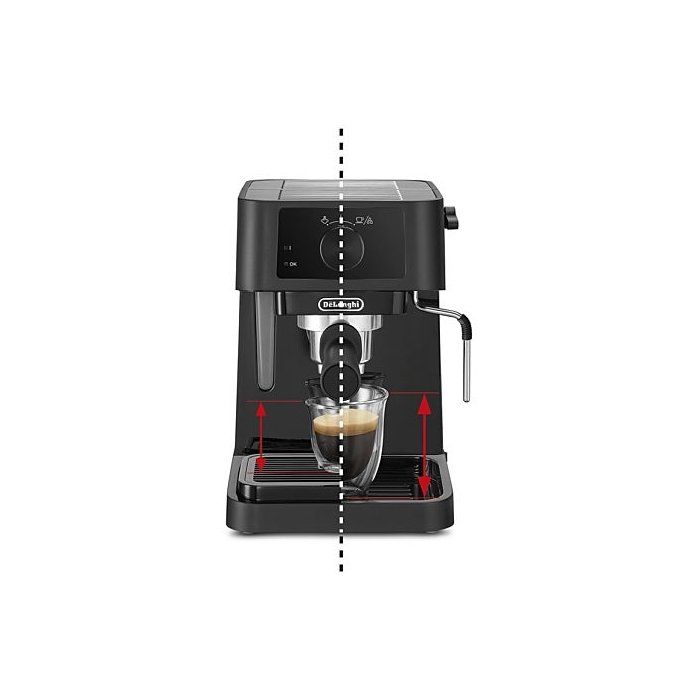 Macchina per caff� espresso - DELONGHI - Stilosa EC230.BK - 1100 W - Lancia vapore - Nero