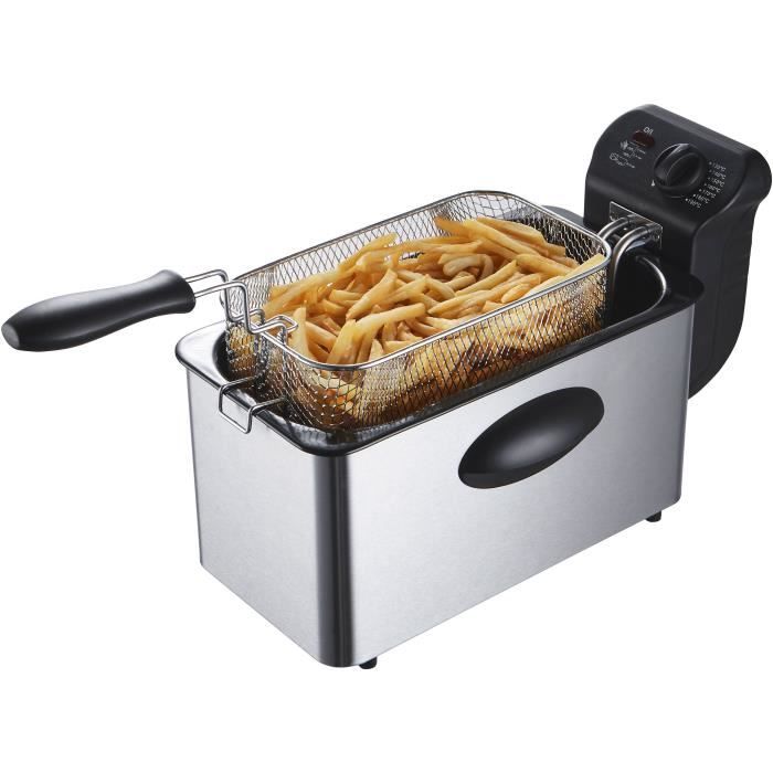 Friggitrice 3 L CONTINENTAL EDISON CERFR3IN2 - 2000W - Inox