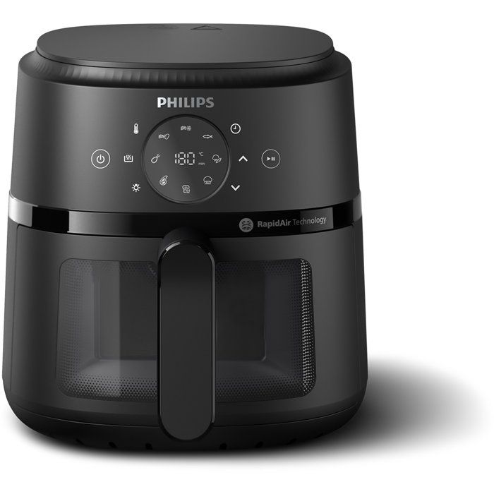 Friggitrice ad aria Philips - NA210/00 - Serie 2000 - Capacit� 3,2 L - 13 programmi di cottura - 1300 W - Nera