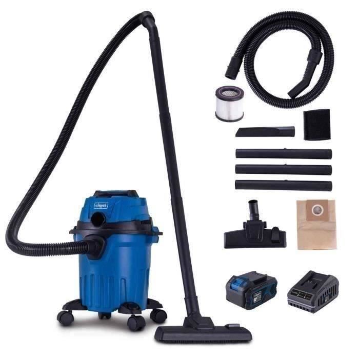 Aspirapolvere a batteria per solidi e liquidi con kit di avviamento 4Ah C-NTS15-X SET L - SCHEPPACH
