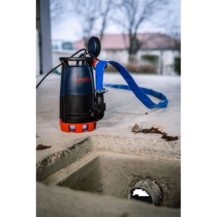 Pompa di scarico 3 in 1 - SPIDO - Classic VCDC-500-P2 - 500 W - Portata 12,5 m�/h