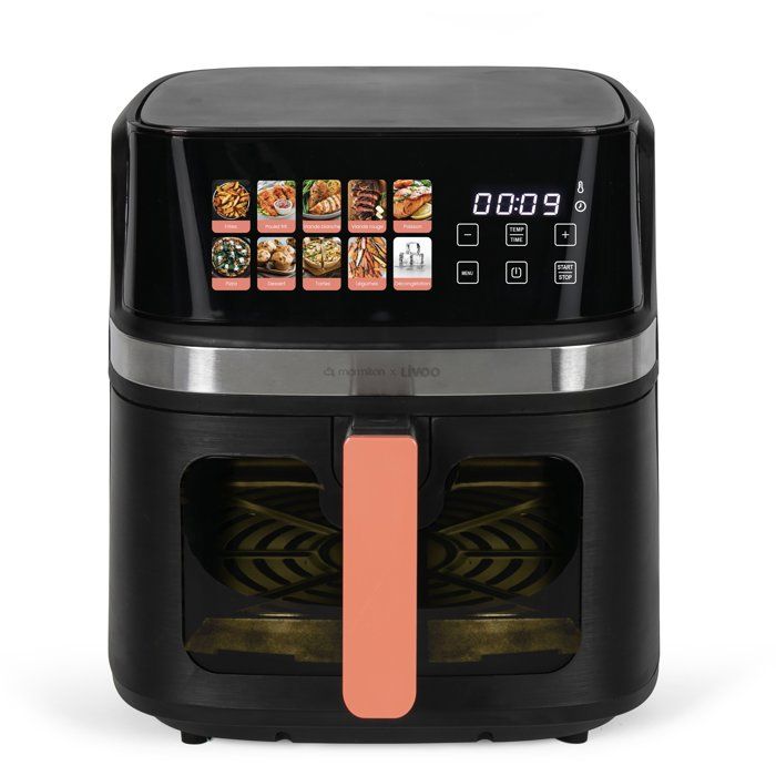 Friggitrice ad aria - LIVOO x Marmiton - DOC343CO - 8 L - 1700 W - 30 ricette tramite codice QR - Display digitale touchscreen al 100%