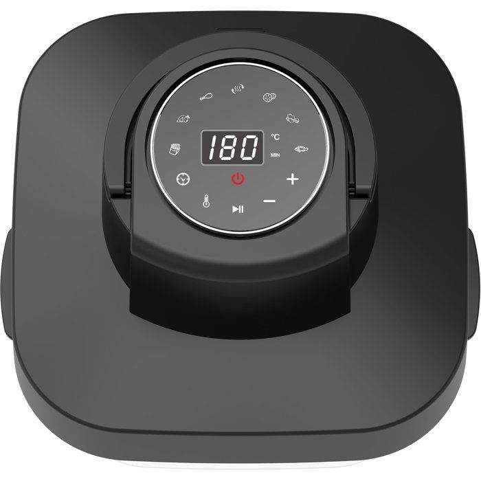 Friggitrice ad aria in vetro Continental Edison CEFR642G - 1600W - 6L e 4,2L - Nera