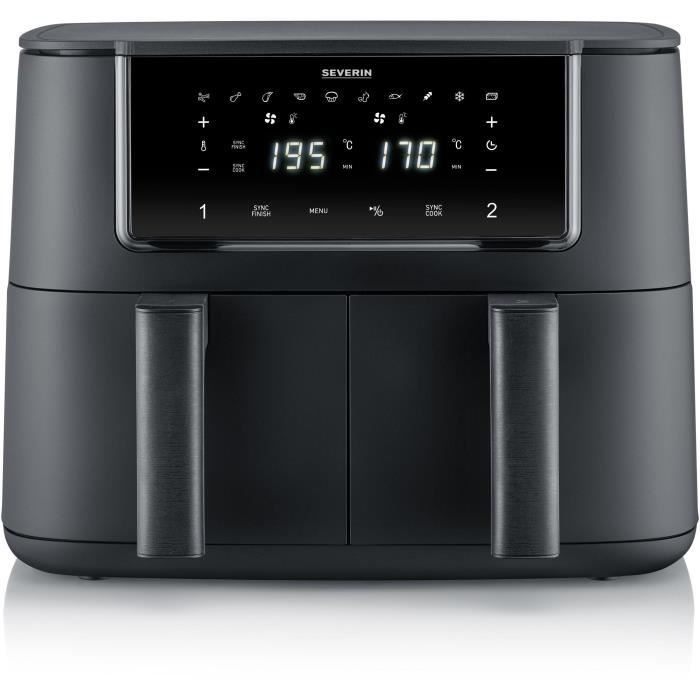 Friggitrice ad aria SEVERIN FR2463 - Capacit� 8 l - Doppia vasca - 10 programmi - 2600 W