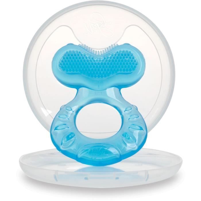 Anello da dentizione - NUBY - Teethe-eez - Silicone - Dai 3 mesi - Blu