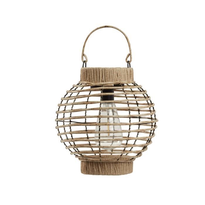 Lanterna solare - SMART GARDEN - Terra - LED bianco caldo - 5 lumen - Beige naturale - Plastica - 23 x 22,5 cm