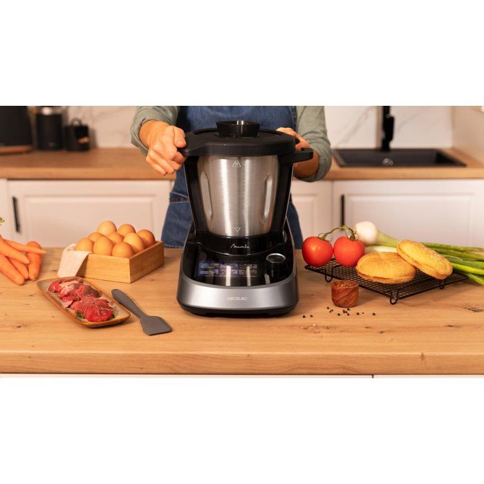 Robot da cucina - CECOTEC - Mambo Touch con ciotola Habana - 1600 W - 3,3 L - 37 funzioni - Grigio