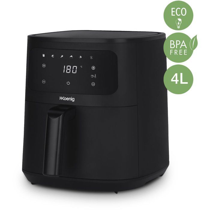 Friggitrice senza olio HKoeNIG - FRY840 - Capacit� 4L - 6 programmi di cottura - 1300W