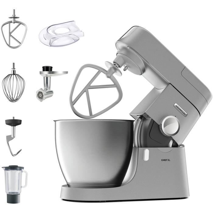 KENWOOD KVL4170S Chef XL 6.7L Blender Robot da pasticceria + Metal Chopper - Colore argento