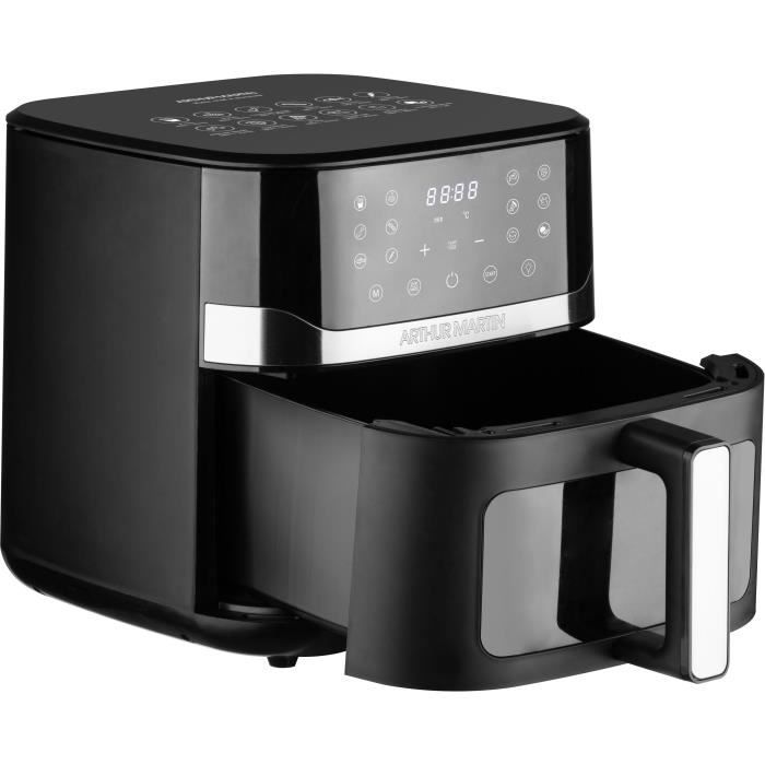 Freidora sin aceite Arthur Martin 10L 1800W negra - ampaf1800